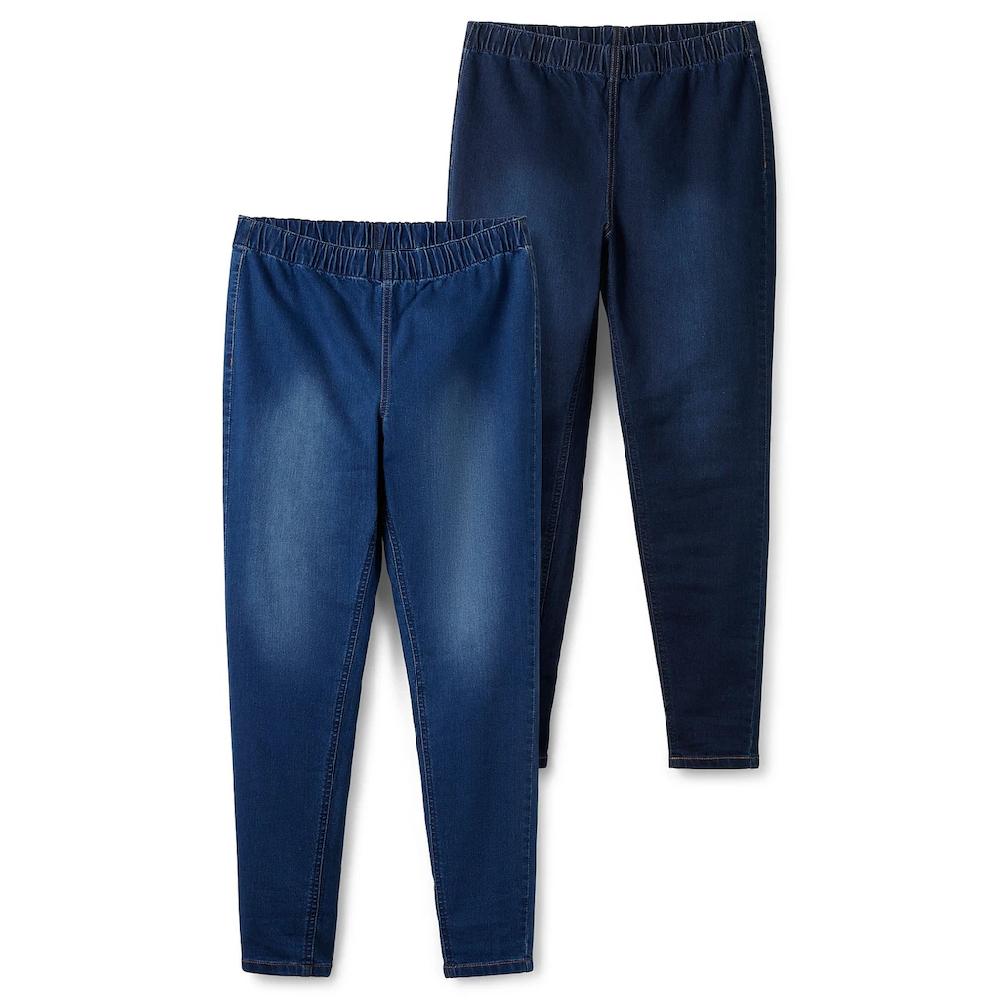 Sheego Jeansjeggings »Große Größen« Im Doppelpack Mit Kontrastnähten