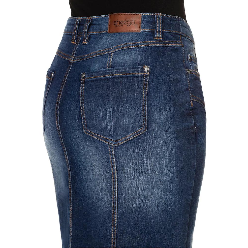 Sheego Jeansrock »Große Größen« Used Effekte Jedes Teil Ein Unikat