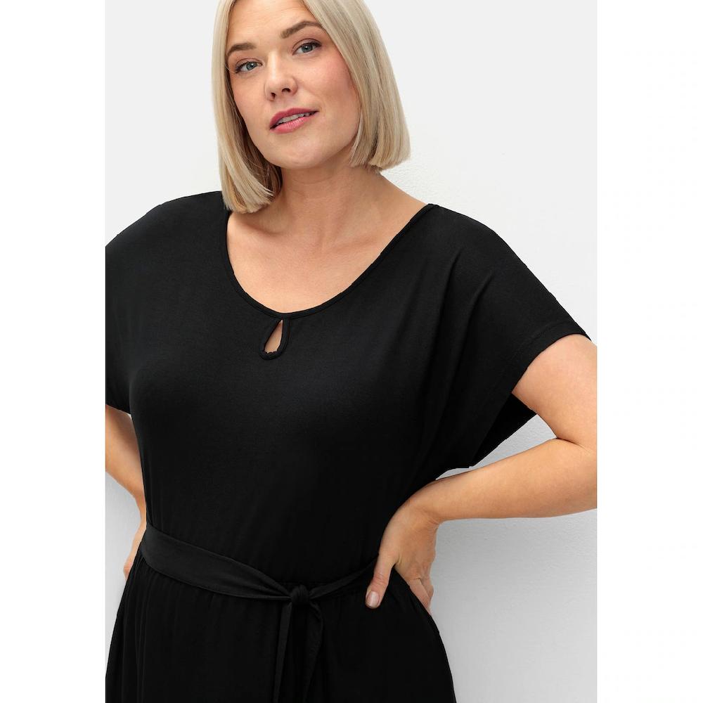 Sheego Jerseykleid »Große Größen« In Wickeloptik Mit Taillen-Bindeband