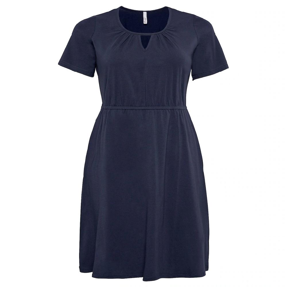 Sheego Jerseykleid »Große Größen« Mit Cut-out Am Ausschnitt