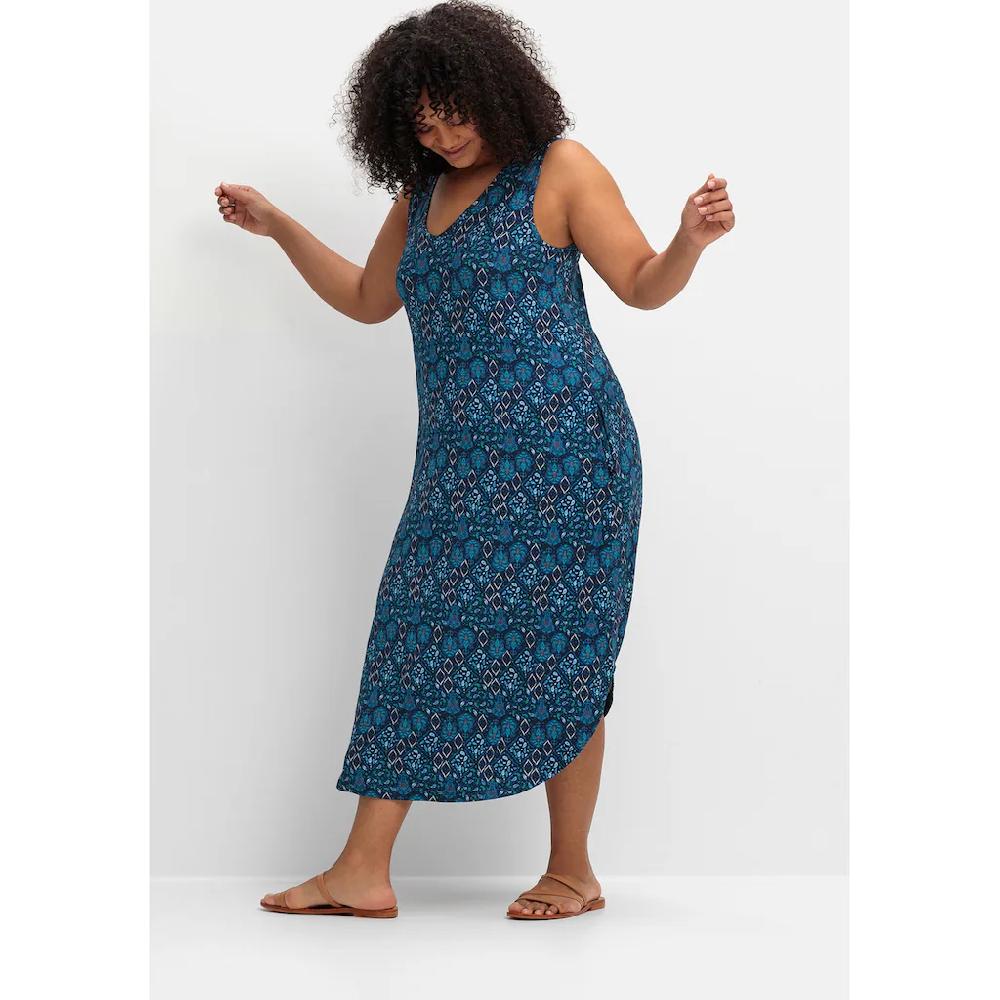 Sheego Jerseykleid »Große Größen« Mit Ornamentprint