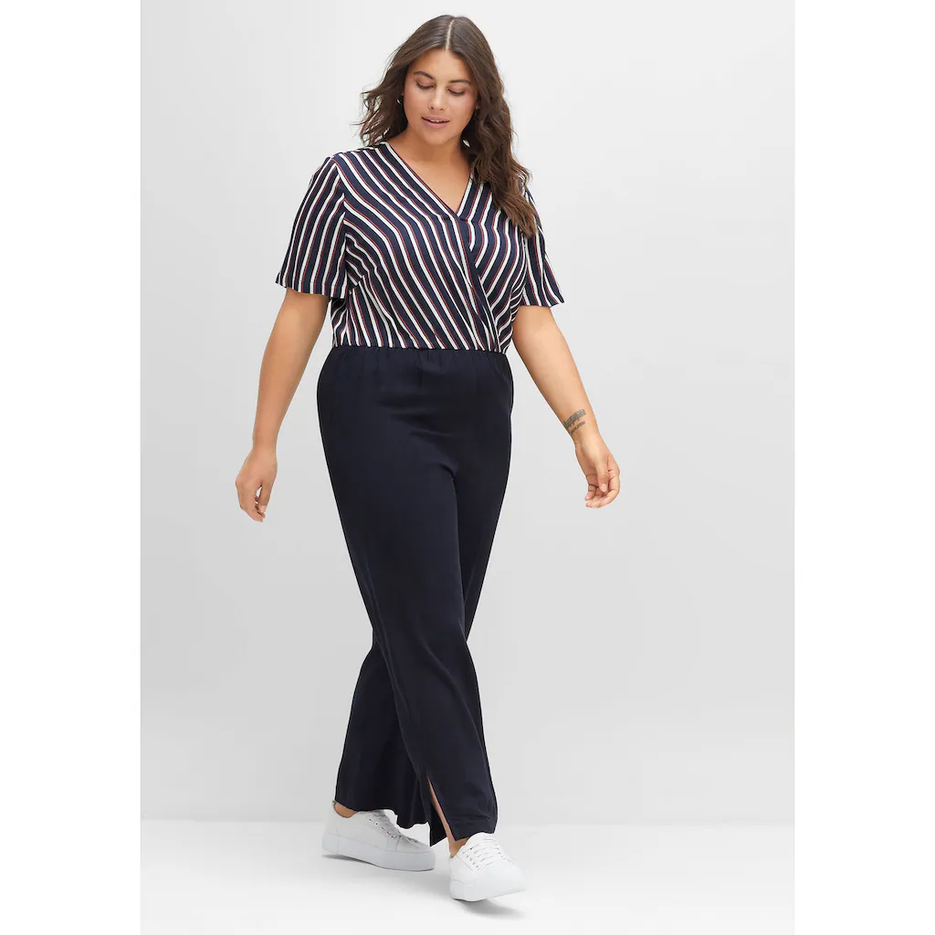 Sheego Jumpsuit »Große Größen« aus fließender Viskose