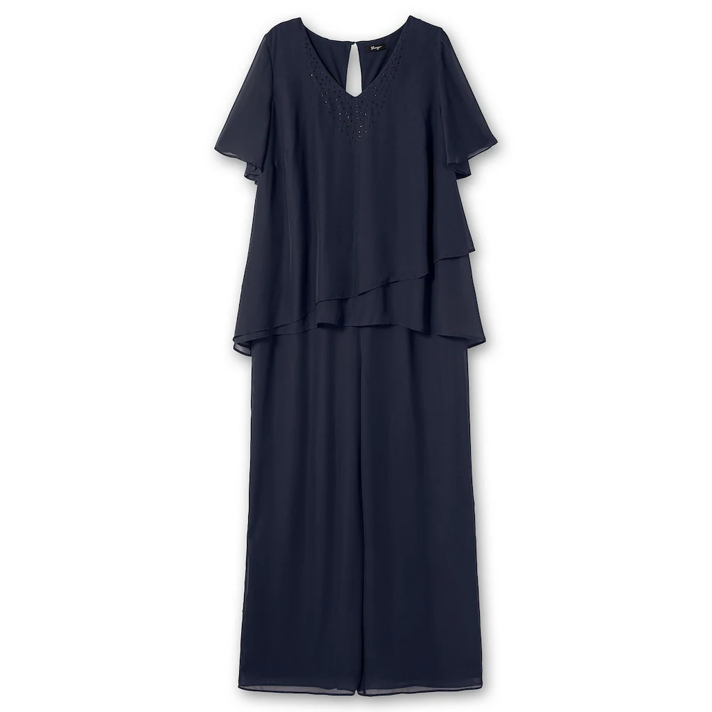 Sheego Jumpsuit »Große Größen« Im Lagenlook Mit Weitem Bein