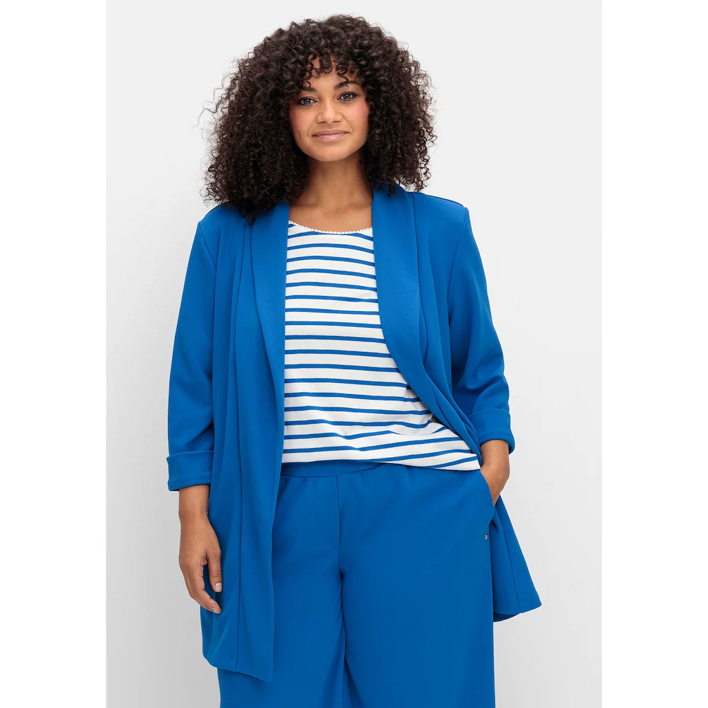 Sheego Longblazer »Große Größen« mit Schalkragen und 3/4-Ärmeln