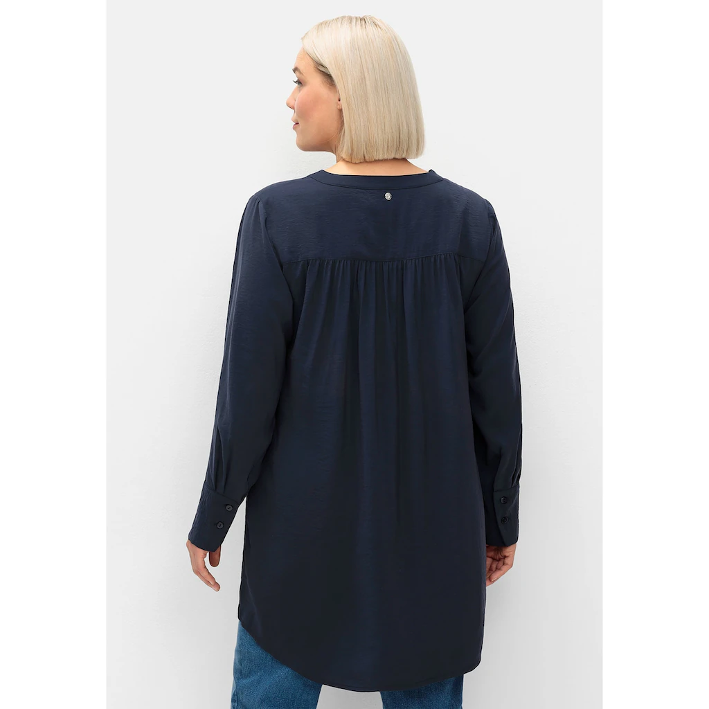 Sheego Longbluse »Große Größen« Mit Raffung Am Rückenteil