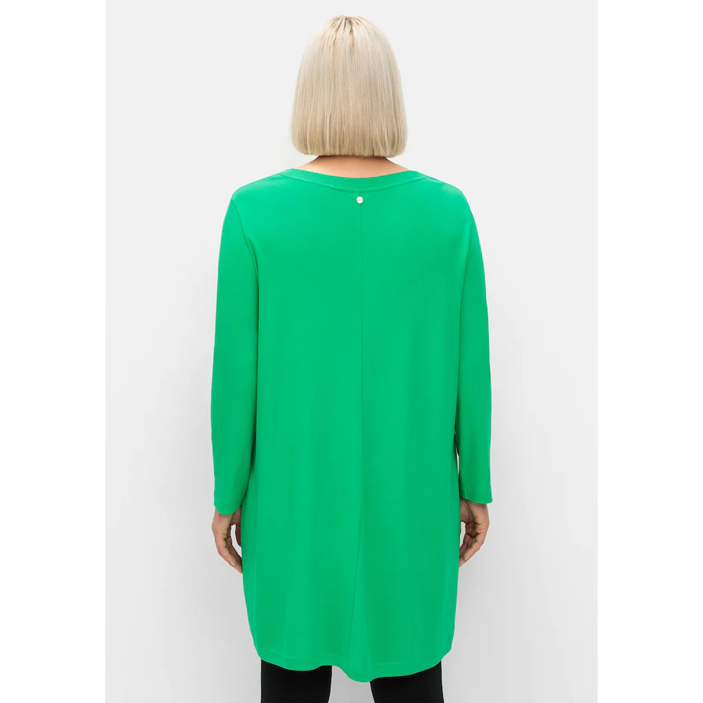 Sheego Longshirt »Große Größen« In Wickeloptik In Leichter A-Linie