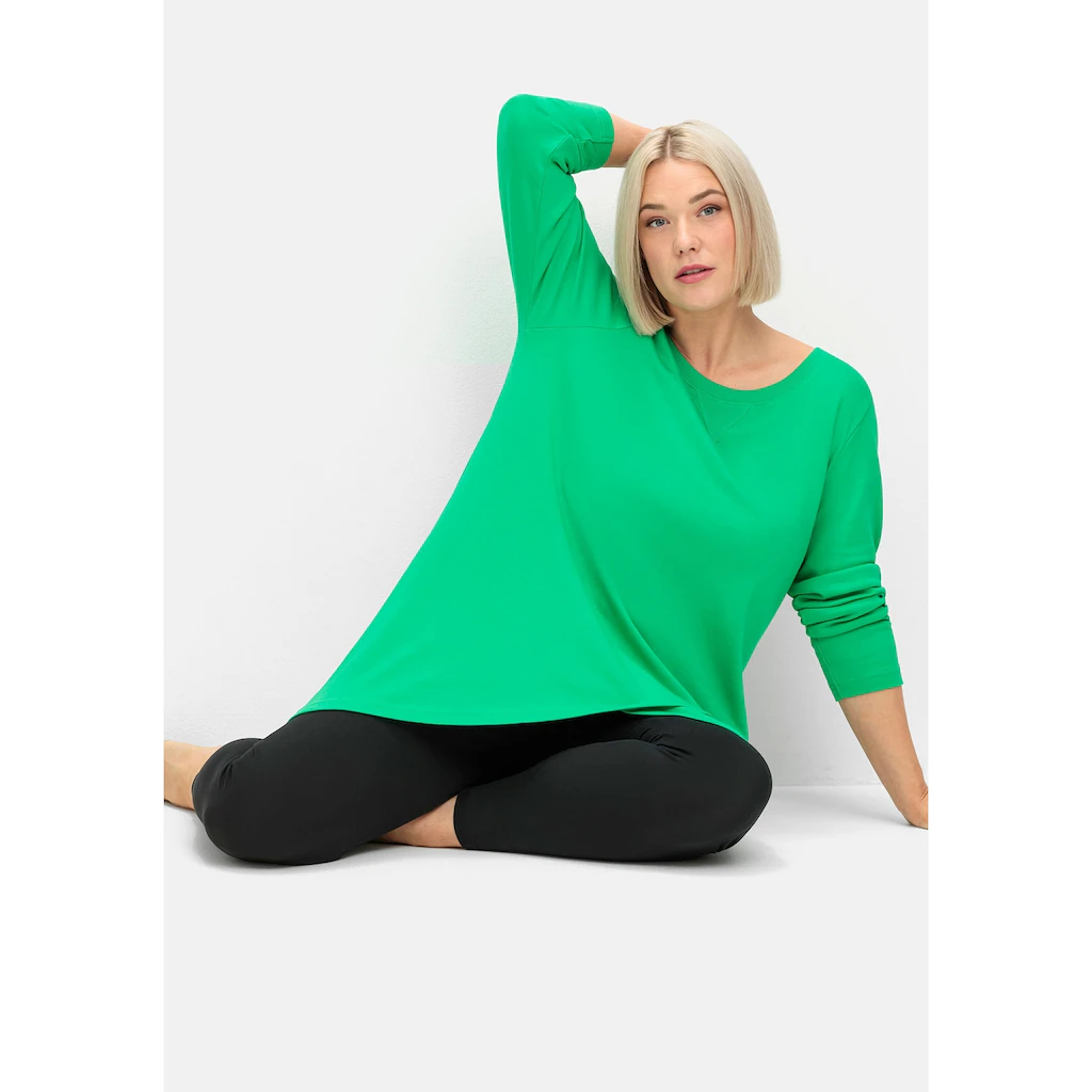 Sheego Longshirt »Große Größen« In Wickeloptik In Leichter A-Linie