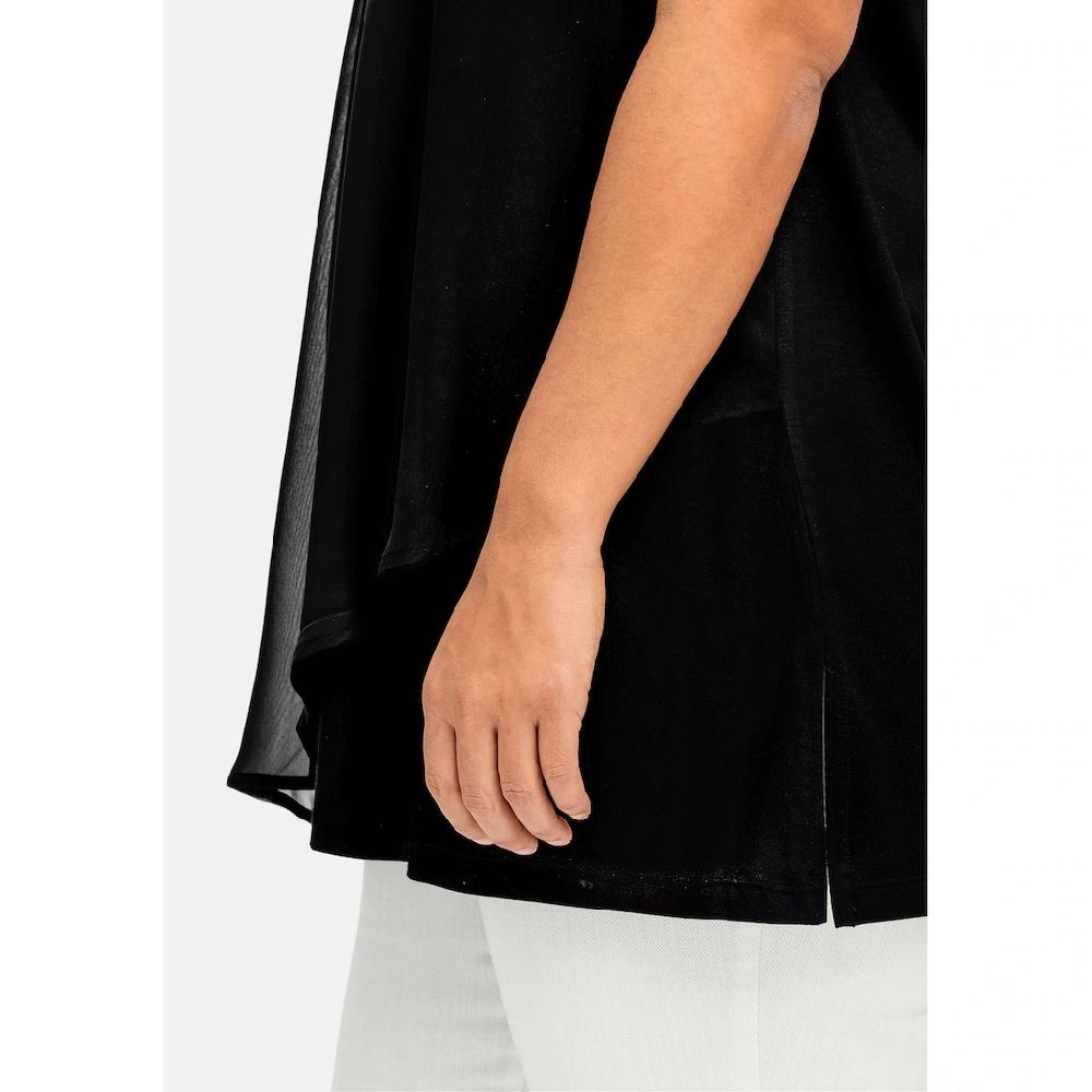 Sheego Longtop »Große Größen« Mit Chiffon Und Blickdichtem Jersey