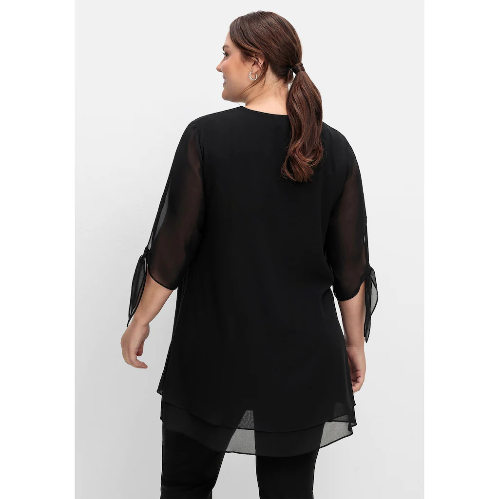 Sheego Longtunika »Große Größen« In Lagenoptik