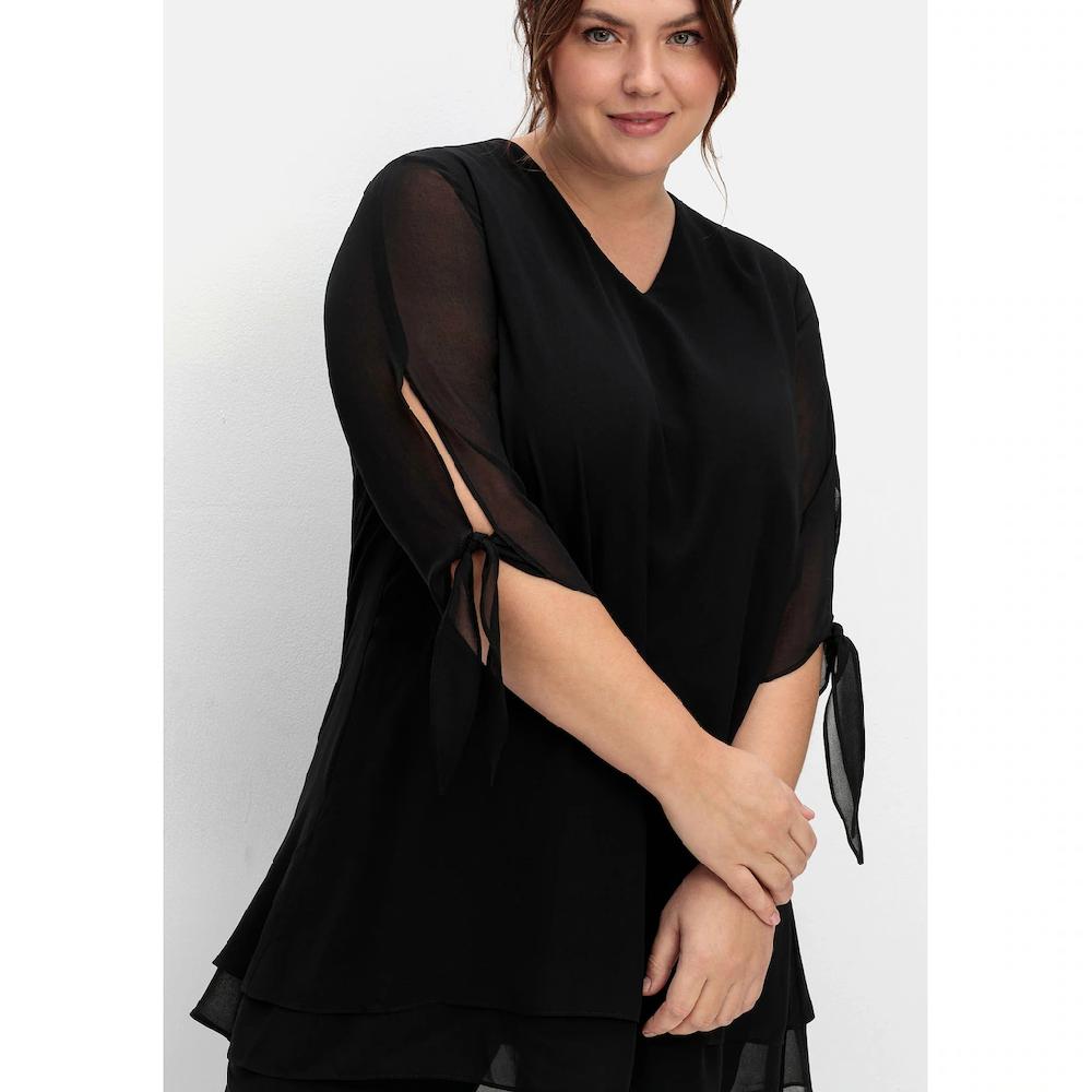 Sheego Longtunika »Große Größen« In Lagenoptik