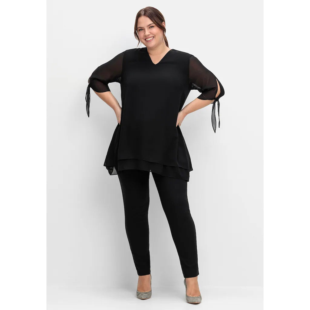 Sheego Longtunika »Große Größen« In Lagenoptik