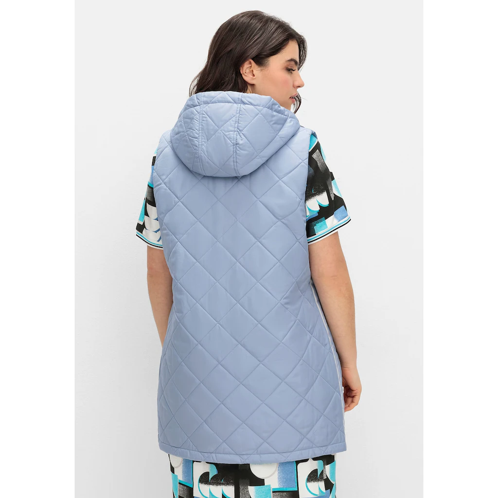 Sheego Longweste »Große Größen« Mit Kapuze Und Kontrastdetails