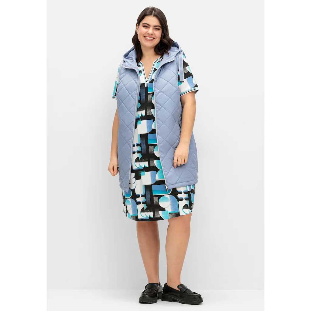 Sheego Longweste »Große Größen« Mit Kapuze Und Kontrastdetails