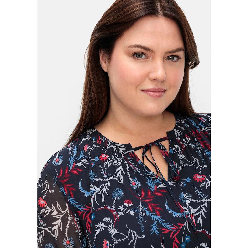 Sheego Maxikleid »Große Größen« Aus Chiffon Mit Blickdichtem Futter