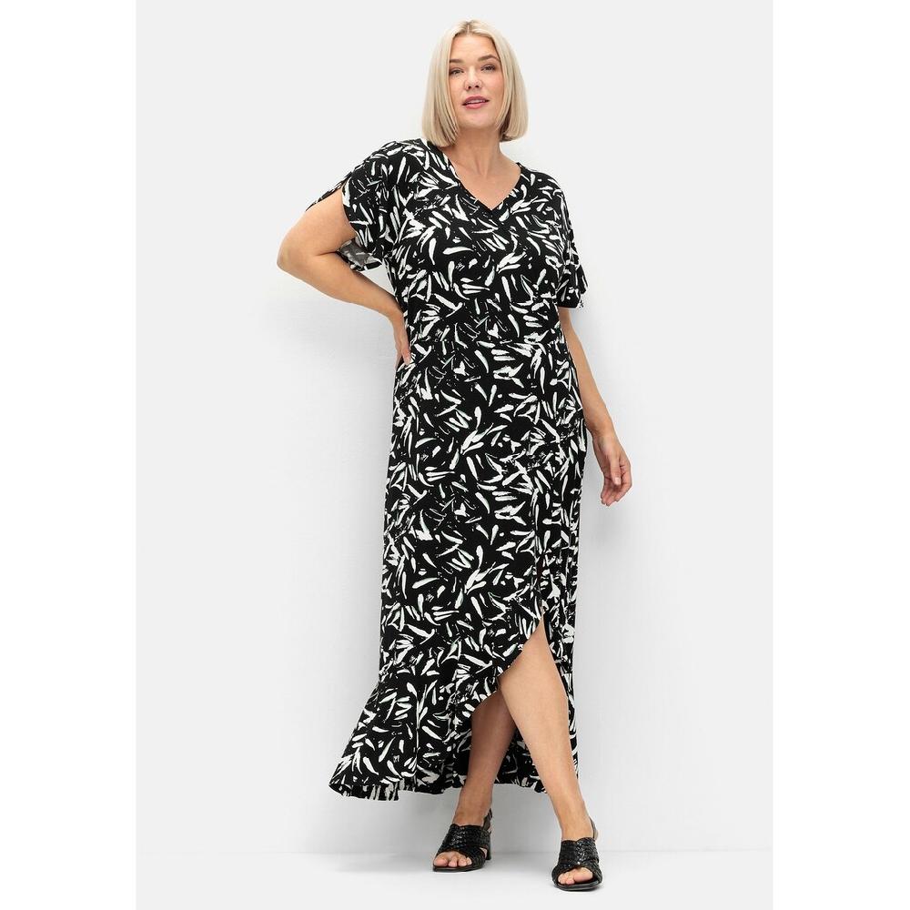 Sheego Maxikleid »Große Größen« in Wickeloptik mit hohem Schlitz