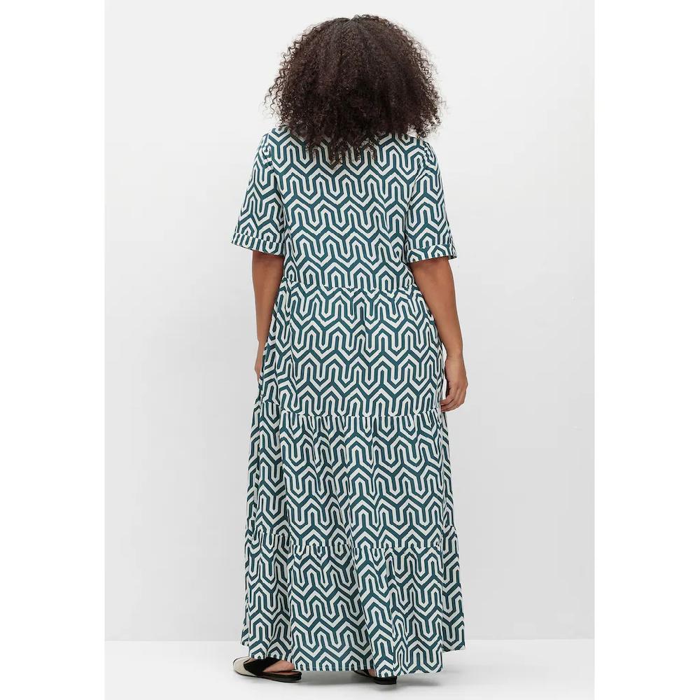 Sheego Maxikleid »Große Größen« Mit Grafischem Alloverprint