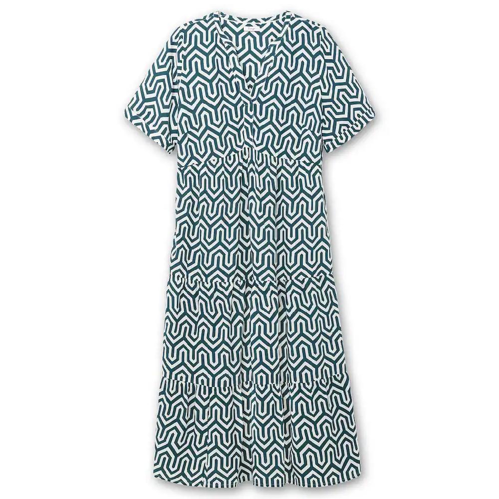 Sheego Maxikleid »Große Größen« Mit Grafischem Alloverprint