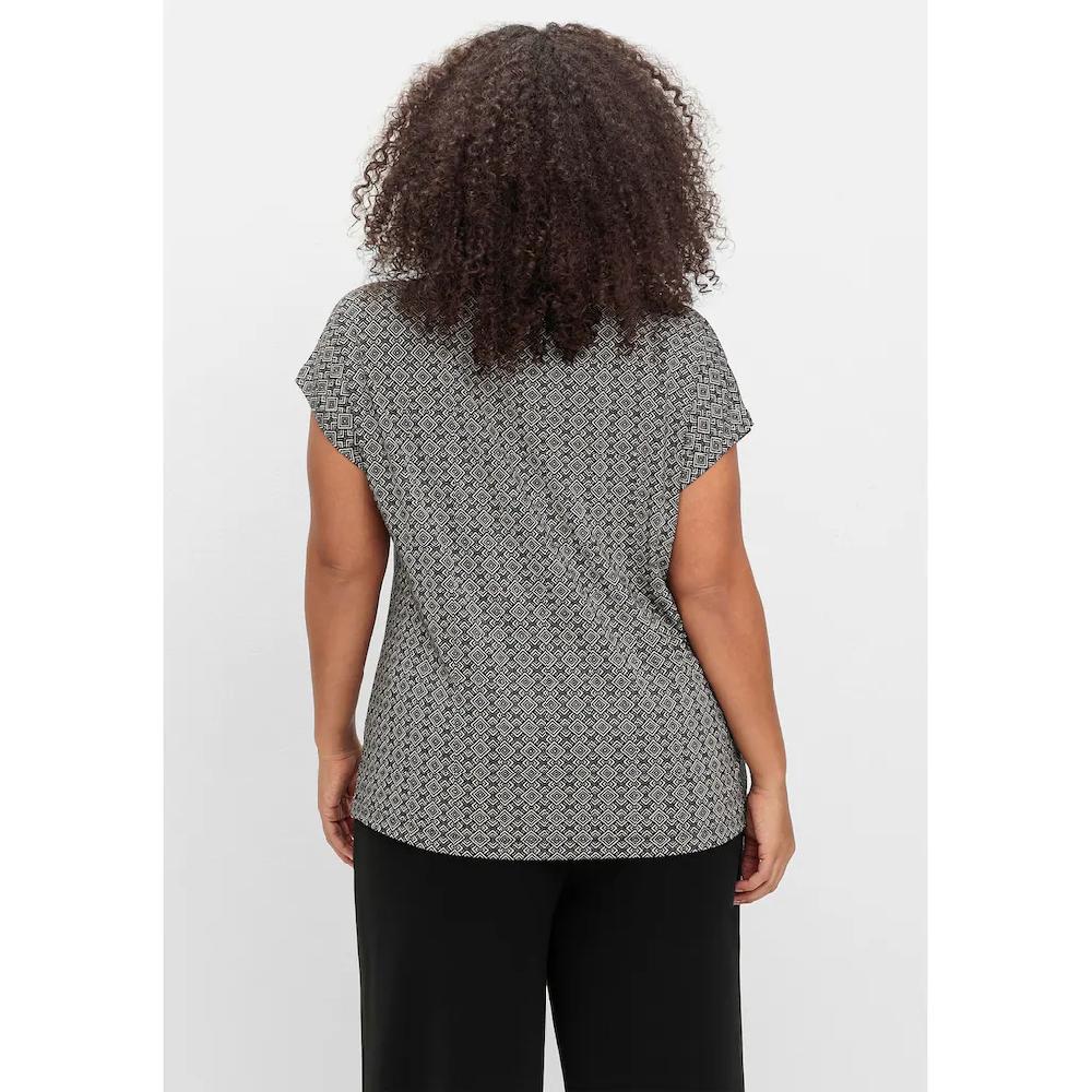 Sheego Rundhalsshirt »Große Größen« Mit Grafischem Minimalprint