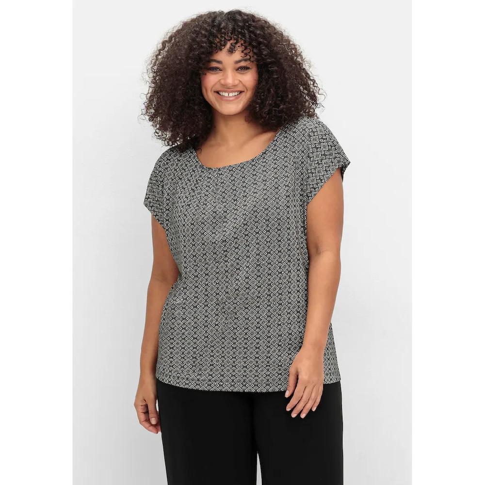 Sheego Rundhalsshirt »Große Größen« mit grafischem Minimalprint