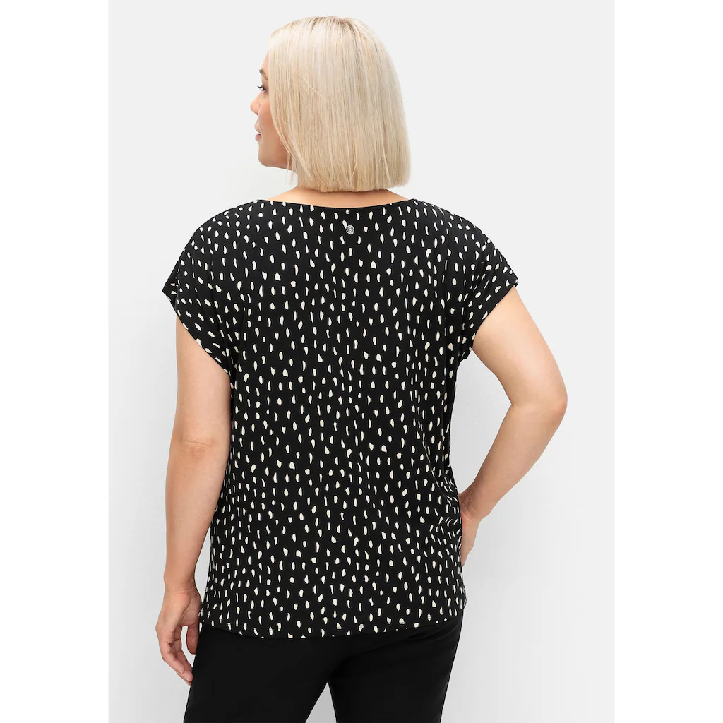 Sheego Rundhalsshirt »Große Größen« Mit Minimal-Alloverdruck