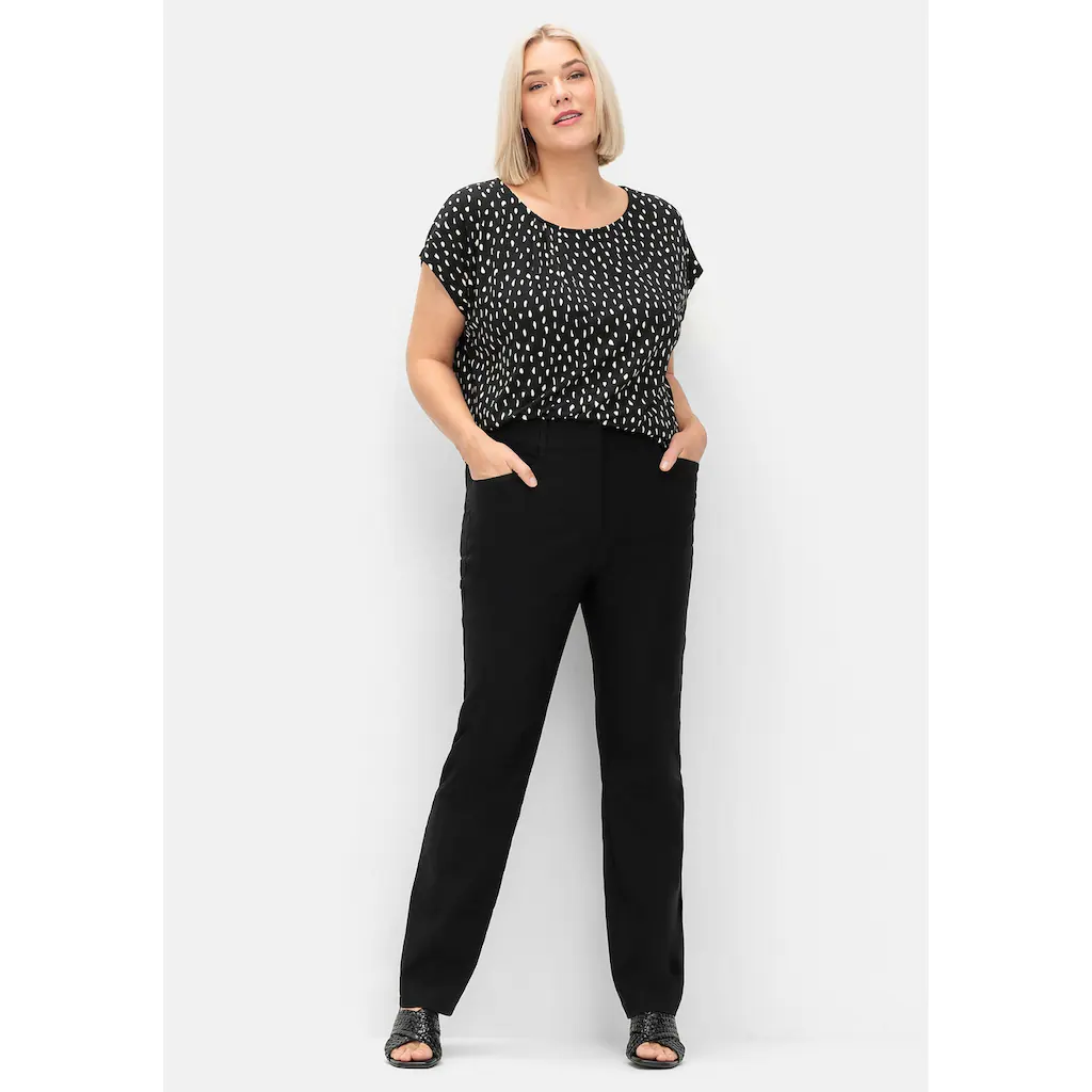 Sheego Rundhalsshirt »Große Größen« Mit Minimal-Alloverdruck