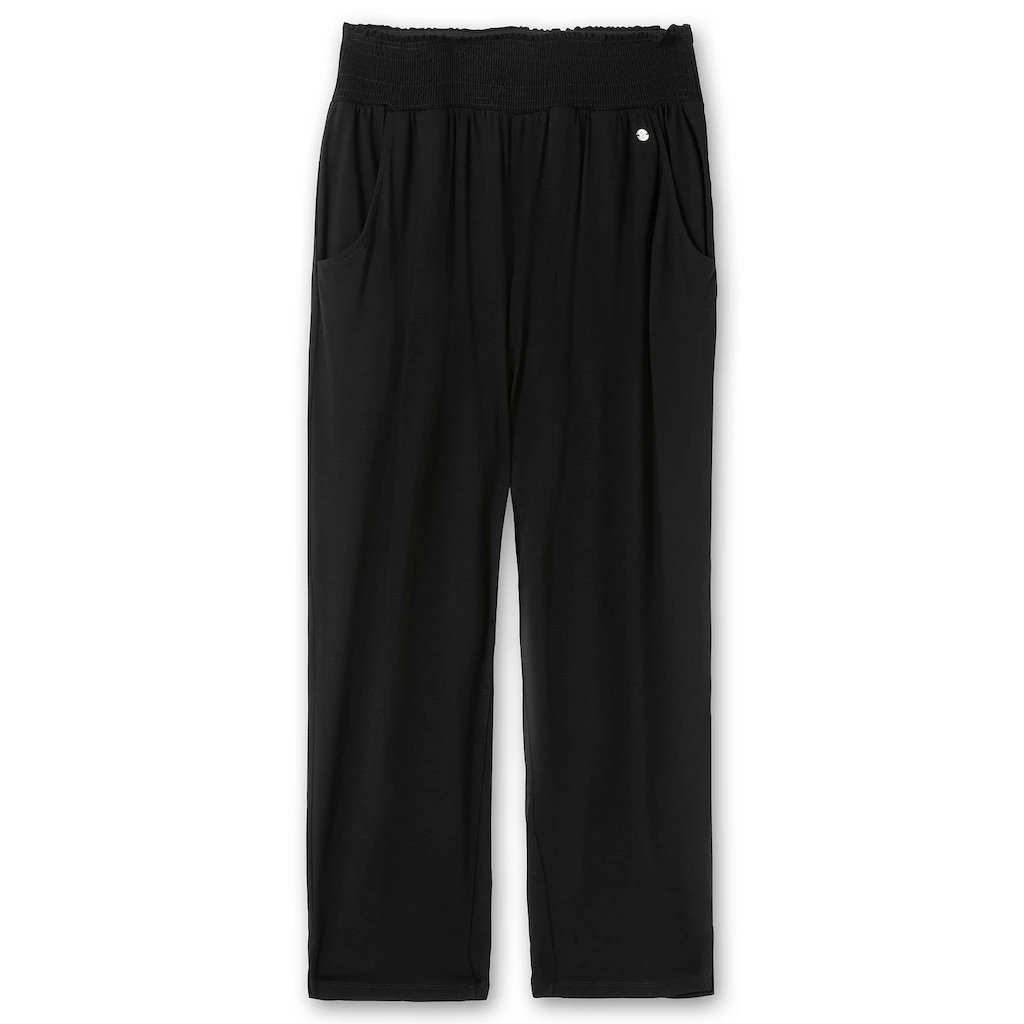 Sheego Schlupfhose »Große Größen« Mit Breitem Smokbund Und Blumendruck