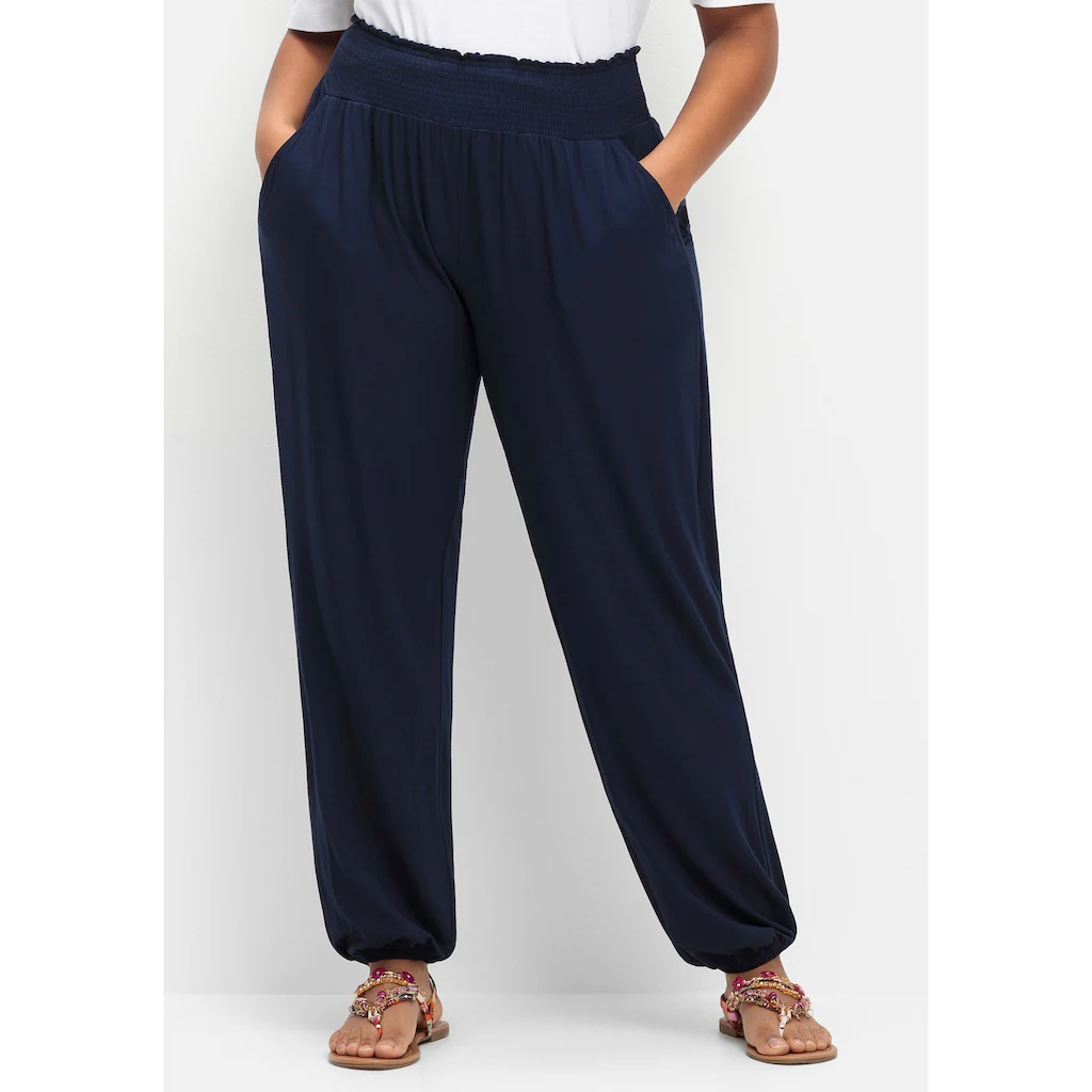 Sheego Schlupfhose »Große Größen« Mit Smokbund Und Gummibündchen