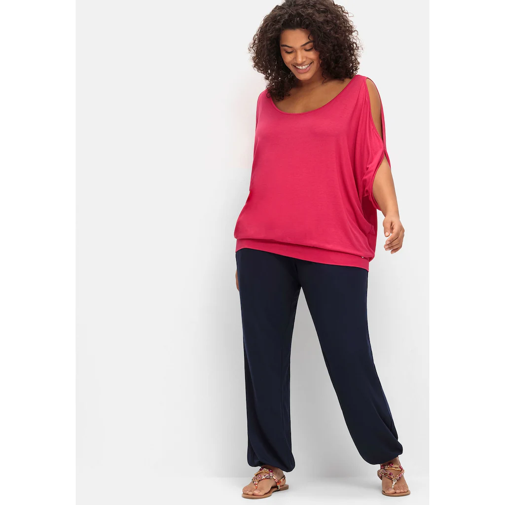 Sheego Schlupfhose »Große Größen« mit Smokbund und Gummibündchen