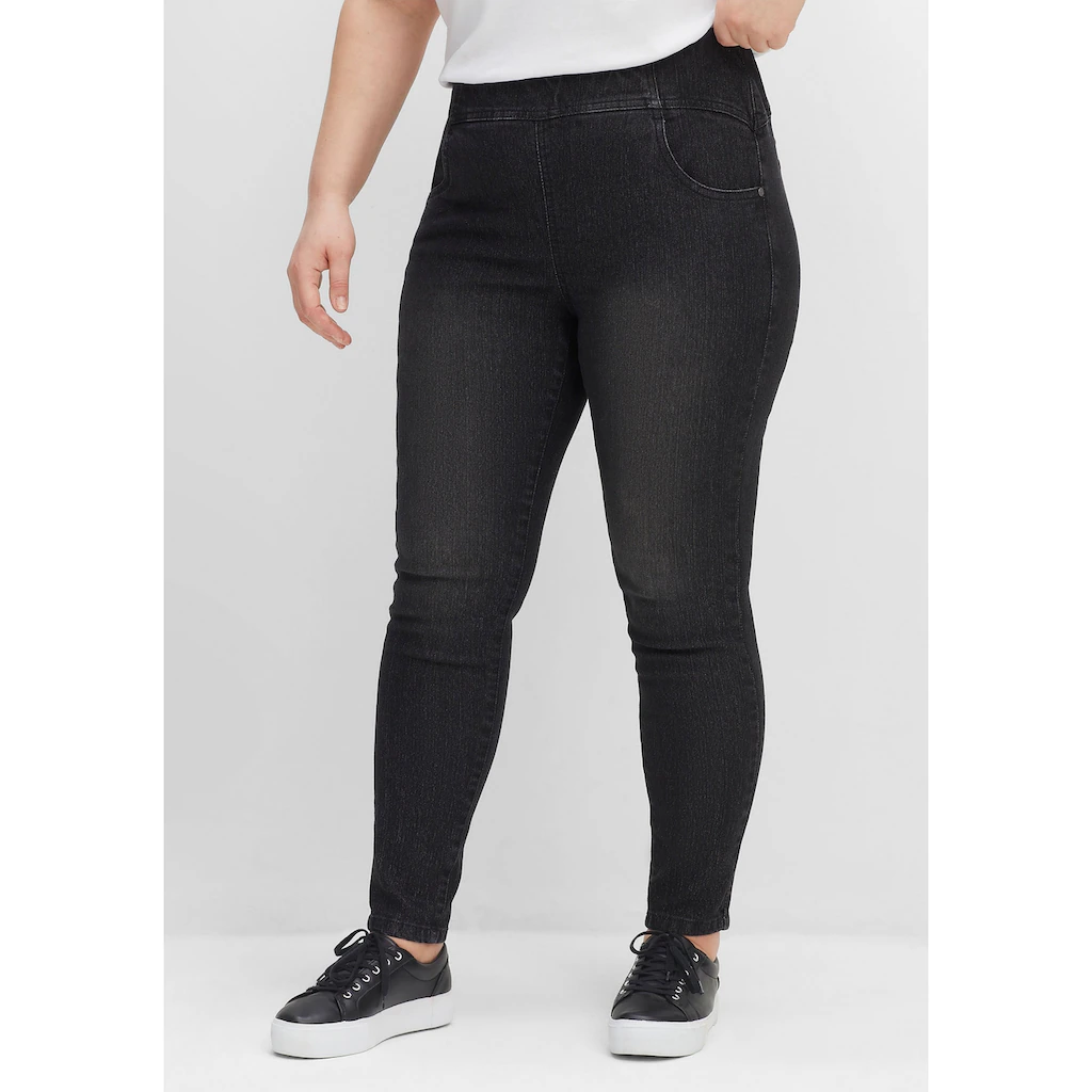 Sheego Schlupfjeans »Große Größen« mit breitem Gummibund