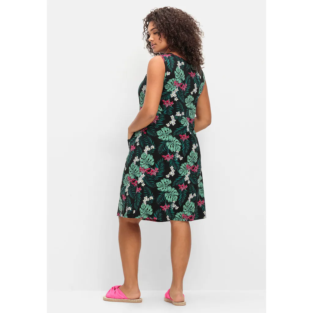 Sheego Sommerkleid »Große Größen« In Leicht Ausgestellter Form