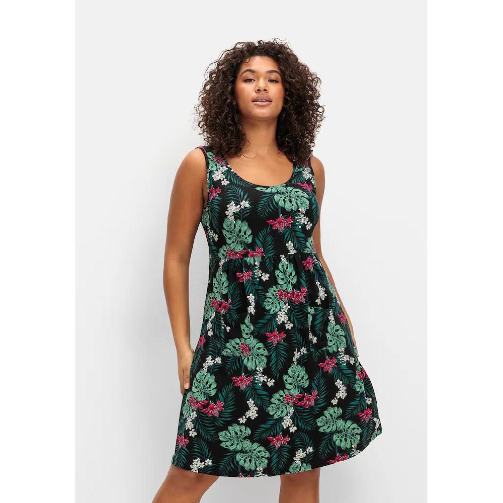 Sheego Sommerkleid »Große Größen« In Leicht Ausgestellter Form