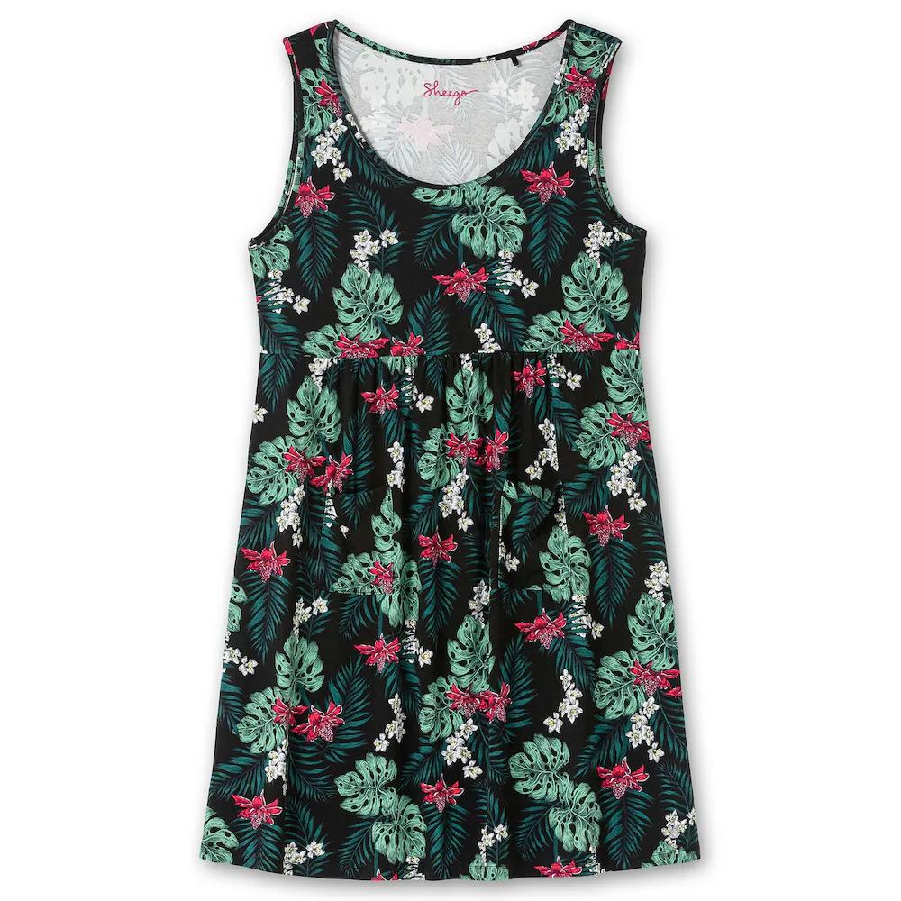 Sheego Sommerkleid »Große Größen« In Leicht Ausgestellter Form