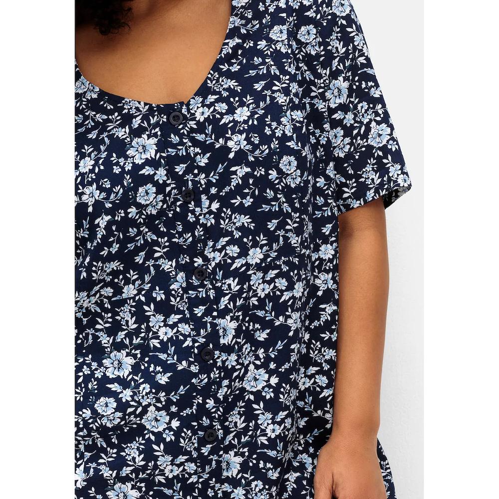 Sheego Sommerkleid »Große Größen« In Midilänge Mit Blümchenprint