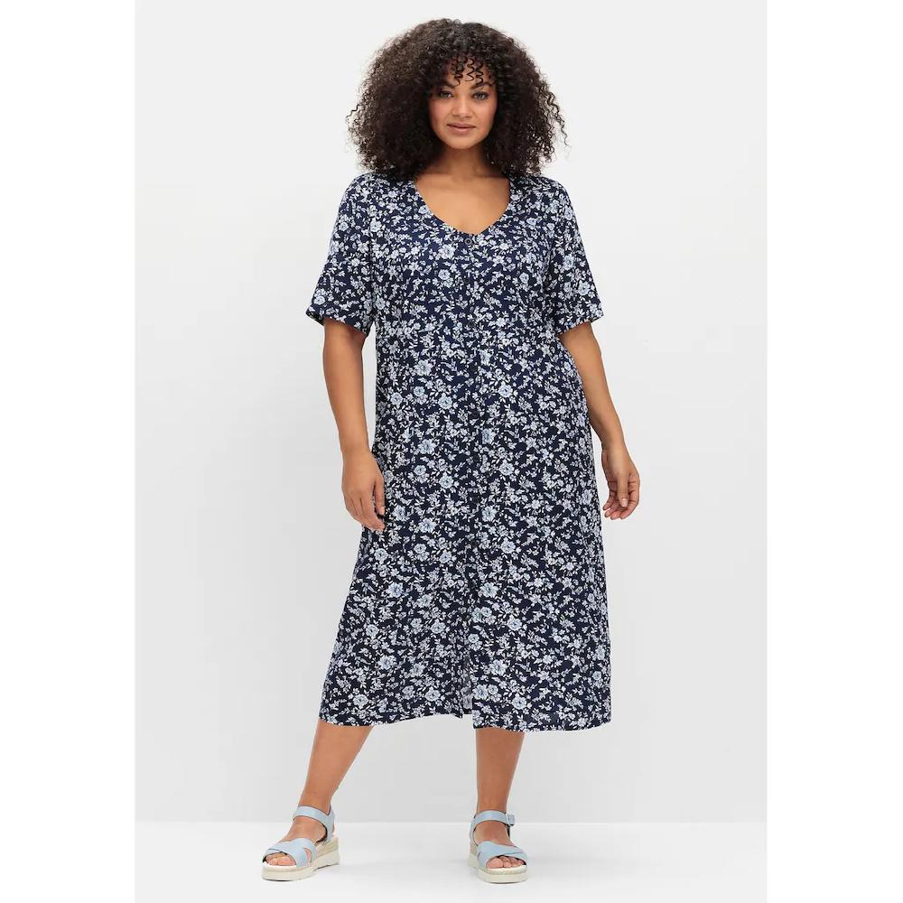 Sheego Sommerkleid »Große Größen« in Midilänge mit Blümchenprint