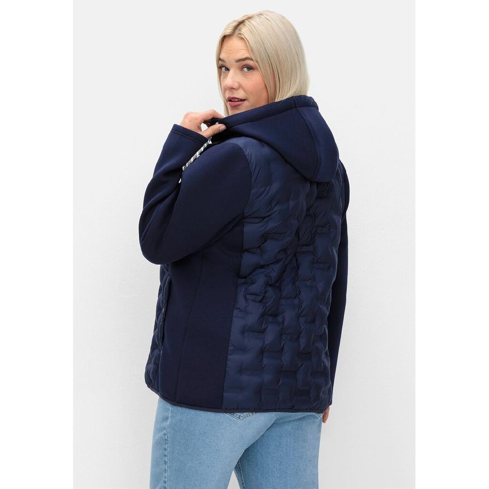 Sheego Steppjacke »Große Größen« Mit Kapuze Im Materialmix Mit Abnehmbarer Kapuze