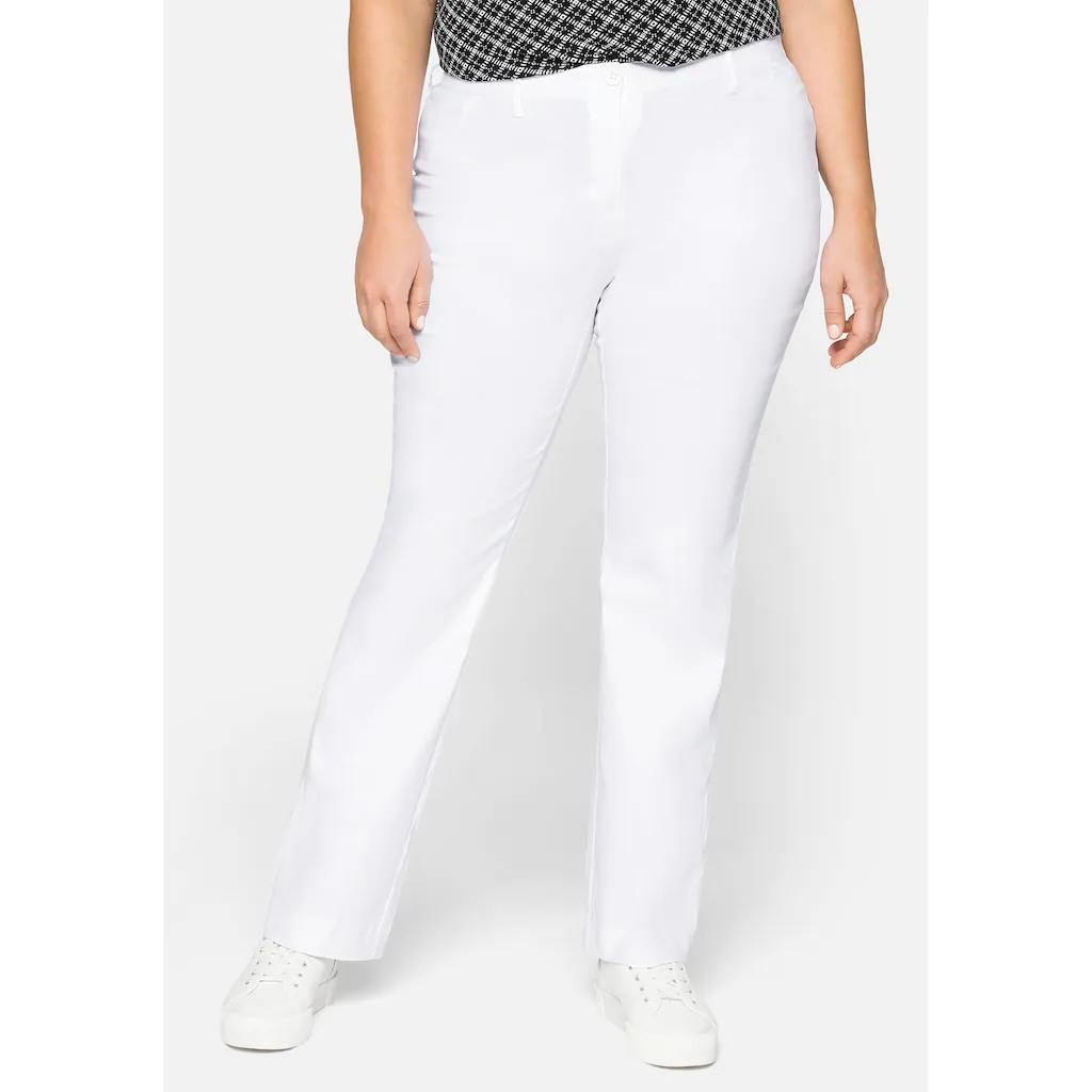 Sheego Stretch-Hose »Große Größen« »Die Bootcut« mit schmalem Bund