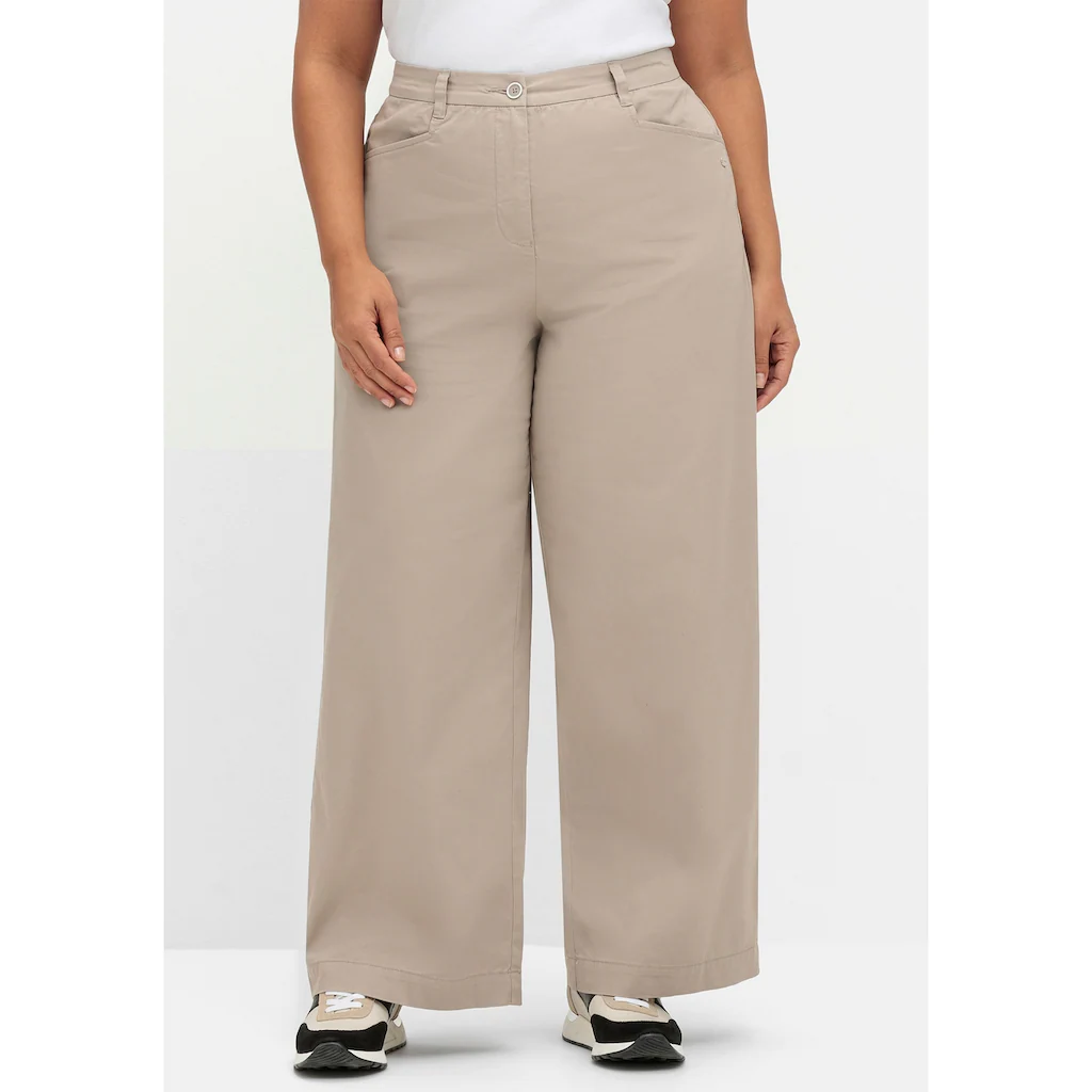 Sheego Stretch-Hose »Große Größen« Im Chino-Stil Aus Leichtem Twill