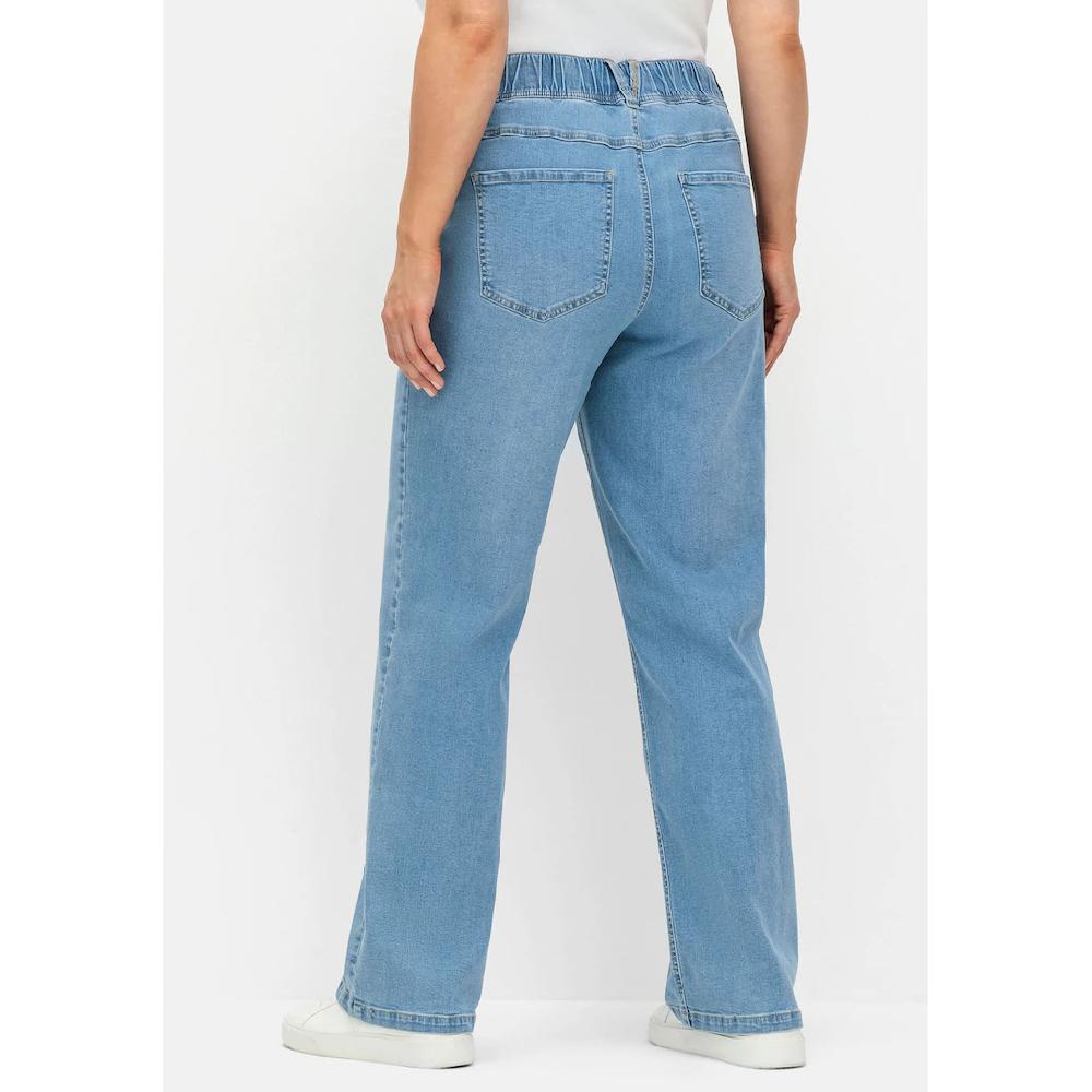 Sheego Stretch-Jeans »Große Größen« Im Curvy-Schnitt ELLA Mit Teilgummibund
