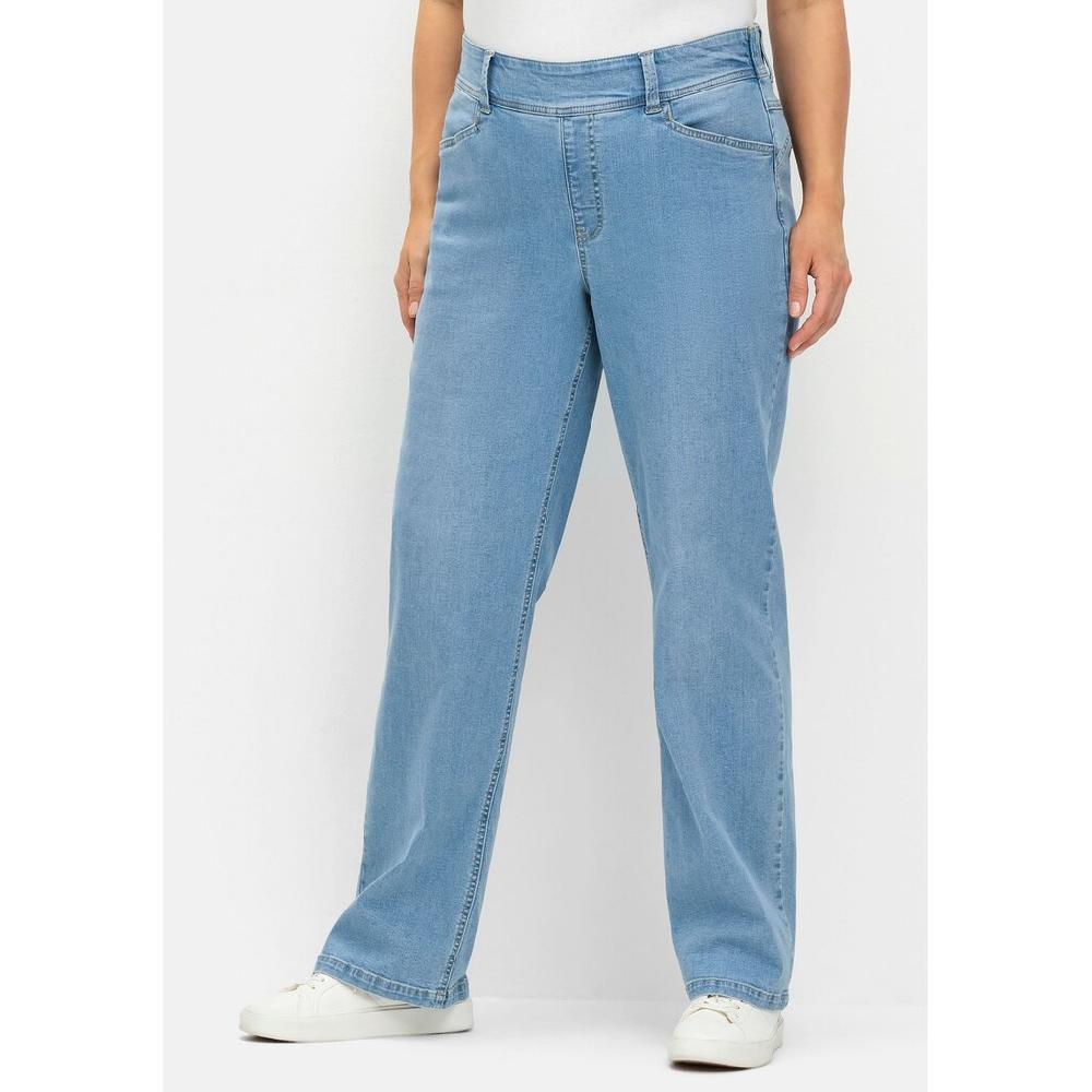 Sheego Stretch-Jeans »Große Größen« Im Curvy-Schnitt ELLA Mit Teilgummibund