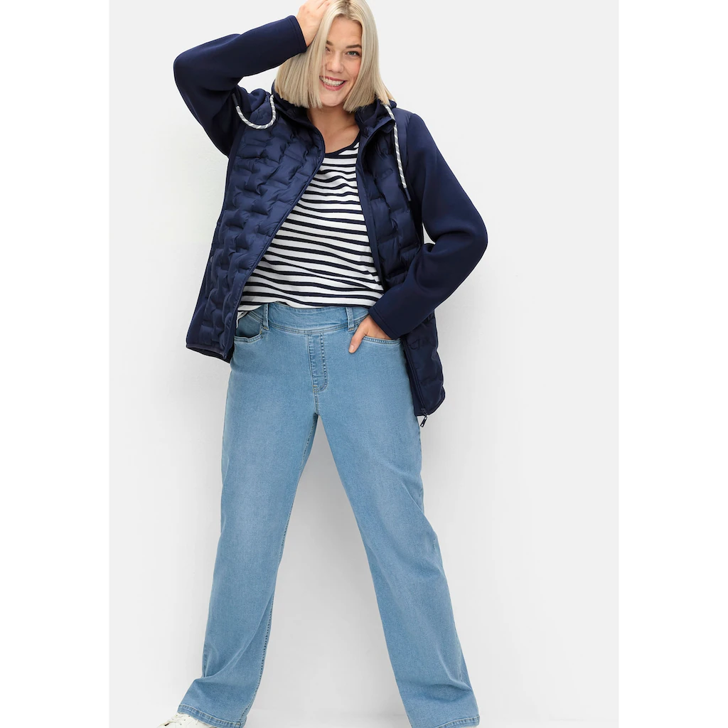 Sheego Stretch-Jeans »Große Größen« Im Curvy-Schnitt ELLA Mit Teilgummibund