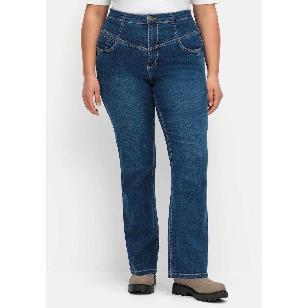 Sheego Stretch-Jeans »Große Größen« Mit Hohem Bund Im Curvy-Schnitt ANNE
