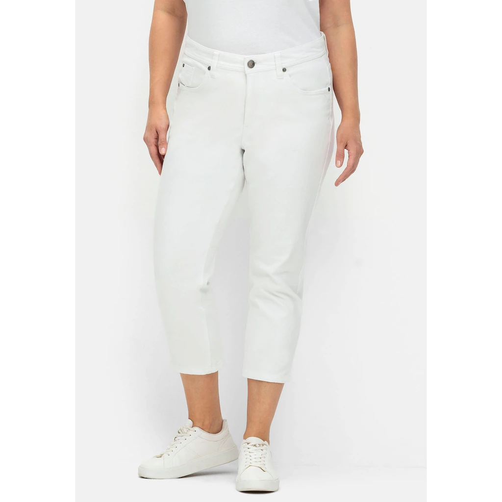 Sheego Stretch-Jeans »Große Größen« Mit Kontrasttape Innen Am Saum