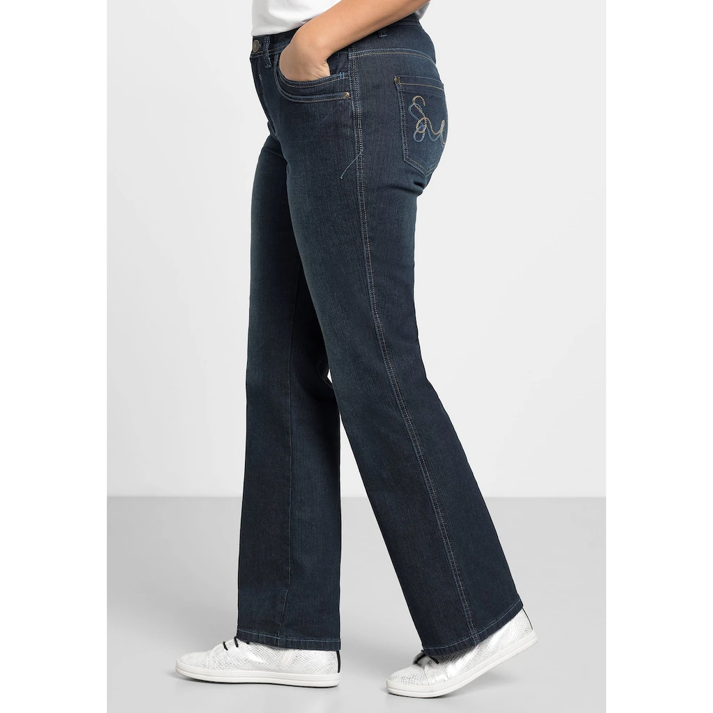 Sheego Stretch-Jeans »Große Größen« Mit Used-Effekten