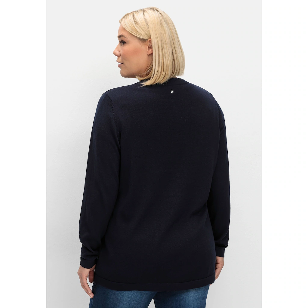 Sheego Strickjacke »Große Größen« Aus Feinem Viskosemix