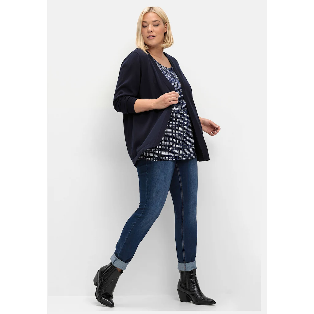Sheego Strickjacke »Große Größen« Aus Feinem Viskosemix