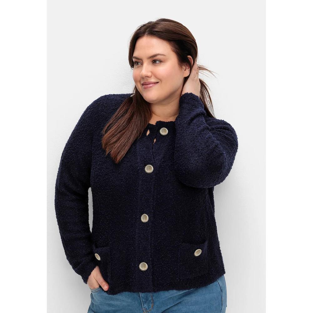 Sheego Strickjacke »Große Größen« Aus Weichem Bouclé