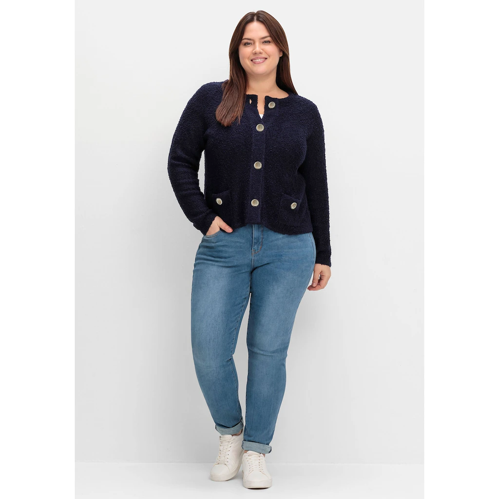Sheego Strickjacke »Große Größen« Aus Weichem Bouclé
