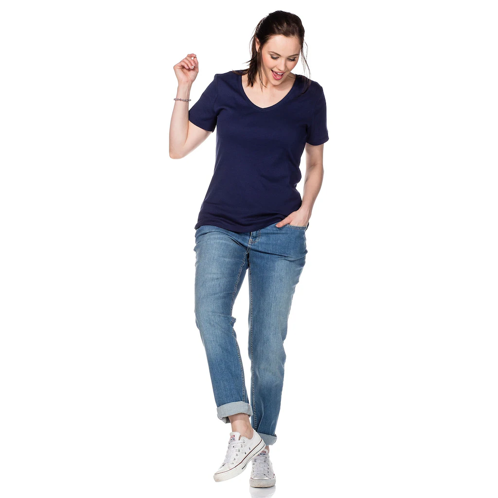 Sheego T-Shirt »Große Größen« Aus Fein Gerippter Qualität