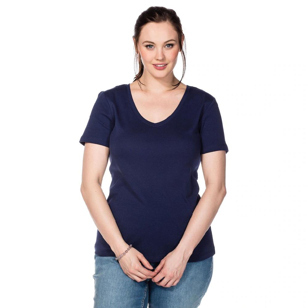 Sheego T-Shirt »Große Größen« aus fein gerippter Qualität