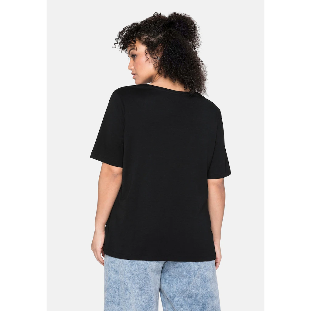 Sheego T-Shirt »Große Größen« Aus Reiner Baumwolle